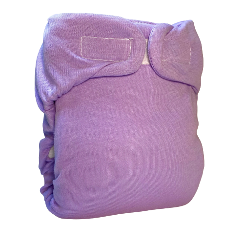 Фиолетовый Марлевый подгузник на липучках Popolzun